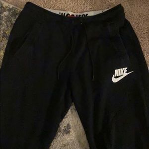 Black nike joggers